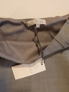 WAYF Grey Tailored Mini Skirt — NWT